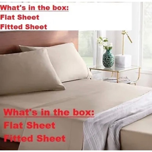 Linenspa 600 TC Ultra Soft Deep Pocket Cotton Blend Sheet Set * Twin XL H106 - Picture 2 of 3